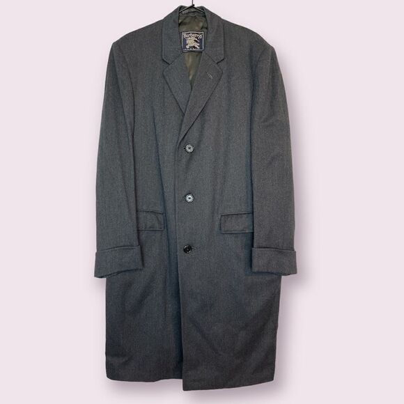 Burberry Gray Pea Coat - Picture 1 of 8